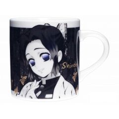 【新品箱付き】金正陶器 鬼滅の刃 モノクローム マグカップ（胡蝶しのぶ 073116）
