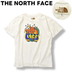 【希少】 茶タグ 復刻 ノースフェイス THE NORTH FACE プリント Tシャツ シングルステッチ S ホワイト メンズ