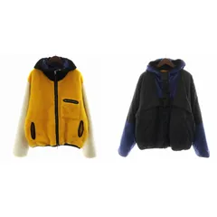 マルニ MARNI 22AW リップストップナイロンバイカラーリバーシブルフードブルゾン フリース 50 L 黄 イエロー 黒 ブラック JUMU0123BU UTN877 /AN24 ☆AA★のサムネイル