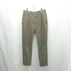 ◇ ⊇ BEAUTY&YOUTH UNITED ARROWS 後ろウエストゴム ストレートパンツ サイズM カーキ系 メンズ E  【1501230047845】