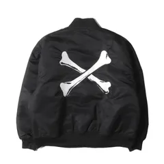 WTAPS ダブルタップス ジャケット サイズ:M 21AW クロスボーン チームジャケット / サテンスタジャン (TEAM JACKET) ブラック 黒 アウター ブルゾン ジャンパー 上着【メンズ】のサムネイル