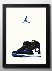 12853ナイキ アート スニーカー A3 サイズ ポスター アート おしゃれ 絵画 インテリア 北欧 イラスト マット紙 艶消し アートパネル 額 フレーム デザイン 壁掛け ギフト 新築祝い ディスプレイ 