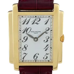 【保証書】パテックフィリップ PATEK PHILIPPE ゴンドーロ 4824J-001 腕時計 YG レザー クォーツ ホワイト レディース 【中古】のサムネイル