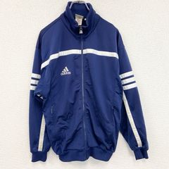 古着 used　90s　adidas　アディダス　長袖トラックジャケット　ジャージ　ワンポイント　刺繍ロゴ　Lサイズ