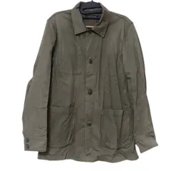 MB1 【美品】URBAN RESEARCH アーバンリサーチ　コットンジャケット　カーキ　メンズ　40  オシャレ　アウター　秋冬春　シンプル