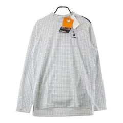 サイズ：LL LECOQ GOLF ルコックゴルフ 2022年モデル ハイネック 長袖Tシャツ 総柄 ホワイト系 [240101326601]# ゴルフウェア メンズ ストスト