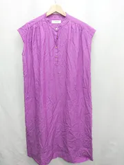 ◇ ⊂ BEAUTY & YOUTH UNITED ARROWS ギャザー加工 ロング丈 ワンピース サイズ表記なし パープル系 レディース E  【1412260034029】