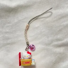 ご当地キティストラップ　根付け　鈴付き　新潟限定　越後湯沢限定　温泉　スキー