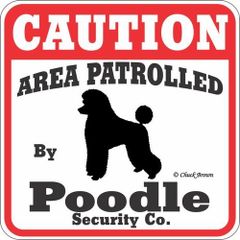 Caution コーションサインボード Poodle プードル　 アメリカ直輸入　新品未使用