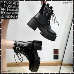 レースアップショートブーツストームブーツレディース 履きやすいワークブーツ オシャレ厚底ブーツ韓国 エンジニアブーツ コンフォートシューズ サイドファスナー 靴美脚編み上げブーツ 歩きやすいシューズ カジュアル靴秋冬