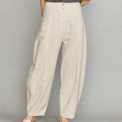 新品 タグ付 未使用 Lepidos レピドス コットンリネンバルーンパンツ 麻 リネン パンツ キナリ サイズS レディース 夏 有明ガーデンrecollect店 18 No.559H