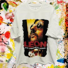 レオン マチルダ 映画 半袖 Tシャツ カットソー メンズ XL 2XL 白 新品 新品未使用 レトロ 個性的 奇抜 エモい バンドT カットソー 攻め 前衛的 ヴィンテージリプリント  古着 好き綿 男性 衣類 トップス お洒落 ハイデザイン 男性