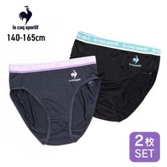 ガールズ インナー ショーツ 2枚セット le coq sportif ルコックスポルティフ ウエスト カラフル ゴムベルト
