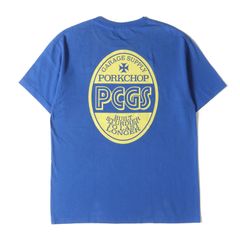 PORKCHOP GARAGE SUPPLY ポークチョップガレージサプライ Tシャツ サイズ:L / 24SS PCGSロゴ クルーネック Tシャツ / ブルー / トップス カットソー 半袖【メンズ】【中古】