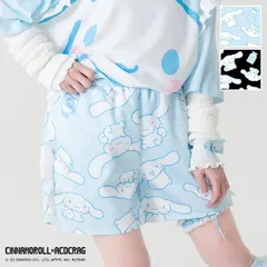 ACDC RAG エーシーディーシーラグ シナモン ショートパンツ *JAPAN SALE ONLY 原宿系 パステル シナモロール サンリオ 天使界隈 ブルー