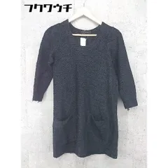 ◇ FLORENT フローレント 長袖 ミニ ニット ワンピース ブラック レディース 【中古】 【1002801934491】のサムネイル