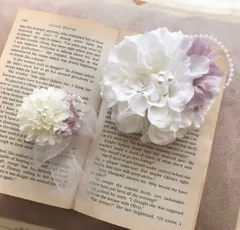 定番！人気　親子ペアコサージュ　入園入学　親子コサージュ