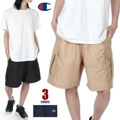 【新品・未使用】チャンピオン ハーフパンツ メンズ CHAMPION ショーツ 25SS アクションスタイル カーゴパンツ ショートパンツ カーゴショーツ ひざ下 長め 大きいサイズ ゆったり ブランド 黒 ベージュ 紺 M L XL C3-B507