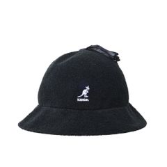 KANGOL タッセル付き バケット ハット L ブラック カンゴール