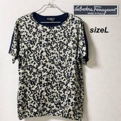 Salvatore Ferragamo 花柄 シルク切替 ニットトップス L - メルカリ