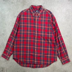 90年代 OLD GAP オールドギャップ チェックネルシャツ メンズXL 