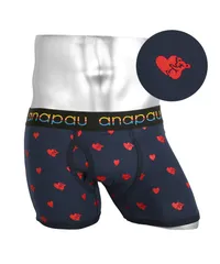 新品 未使用 Anapau アナパウ 下着 コアラハート メンズボクサーパンツ 510151【メール便】 1.ネイビーのサムネイル