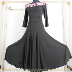 【美品社交ダンス衣装】スカート Sanline サンリーヌ 黒 無地 ベーシック ブーティ レディース パンプス ショートブーツ 袴ブーツ 9cm 黒