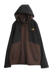 【お得なクーポン配布中!】 US企画 ノースフェイス APEX 中綿 ソフトシェル フード パーカー ジャケット メンズ L / The North Face ブルゾン フルジップ マンパ 黒 茶