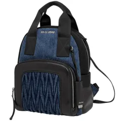 miu miu ダークブルー プリーツリュック miu miu ダークブルー プリーツリュック