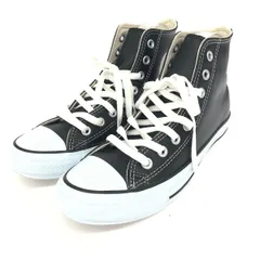 美品 CONVERSE コンバース オールスターハイ スニーカー 1B908 ブラック  レザー メンズ　240001118652