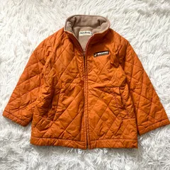 【美品】ミキハウス　キルトジャケット　mikihouse 100 オレンジ　クマ