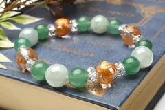 聖獣の守 開運 龍が天に昇るが如く幸を呼び込む四神×癒しのアベンチュリン 当店オリジナルブレス パワーストーン 天然石 _A1108