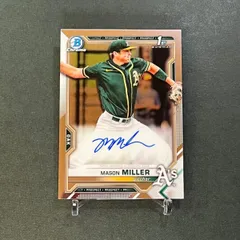 【祝開幕！割】メイソンミラー直筆サインカード 2021 Bowman Chrome Draft 1st Bowman Autograph CDA-MMILのサムネイル