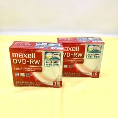 【未使用品】【2個】maxell（マクセル） 録画用 DVD-RW  DW120WPA.10S　ホワイト 10枚入り DT 0704ML024 0120240528102555