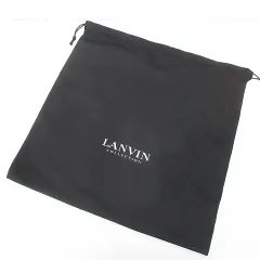 ランバン LANVIN COLLECTION 保存袋 巾着 黒系 ブラック ロゴ プリント 小物のサムネイル