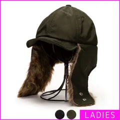 【新品】 フライトキャップ レディース メンズ キャップ パイロットキャップ アビエーター 飛行帽 防寒 ファー イヤーフラップ 耳あて付き 暖かい あったか 可愛い 軽い 軽量 おしゃれ 大人 帽子 ぼうし カーキ 緑 グリーン VA41-026-CPMR