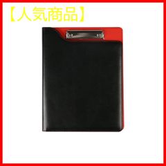 【色:黒B】クリップファイル厚 A4 手 pu クリップボード レザー 書類契約