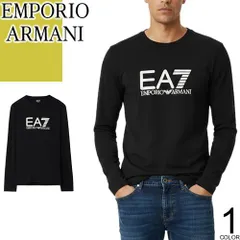 エンポリオ アルマーニ EMPORIO ARMANI EA7 ロンT Tシャツ メンズ 長袖 2025年秋冬新作 ロゴ クルーネック 丸首 ブランド 黒 ブラック VISIBILITY LONG SLEEVED T-SHIRT 7M000900 AF10373