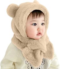 子供 帽子 冬 男の子 女の子 可愛い もこもこ 耳保護付き 新生児 帽子 スカーフ 柔らかい 暖かい キッズ キャップ 防風 防寒 ベビー 帽子 男女兼用 保温 被り心地良く 赤ちゃん 帽子 出産祝い 防寒対策 お出かけ プレゼント【yipan01】