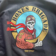POWELL BONES スカルデザイン バナー ヴィンテージ1984年製 POWELL BONES スカルデザイン バナー ヴィンテージ1984年製