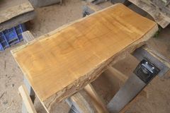 アウトレット サクラ(桜)の一枚板 長さ約64cm 幅約31～30cm 厚さ約3.7cm DIY用 Z290