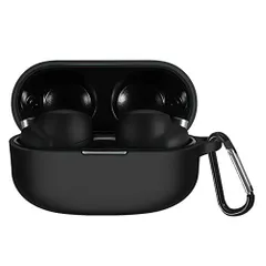 ブラック YAODLE WF-1000XM4 用ケース 対応 SONY WF-1000XM4 液状シリコン ケース ソニー WF-1000XM4 用保護カバー 保護ケース 耐衝撃性 防水防塵 軽量小型 紛失防止 装着充電 男女兼用 保護ケース カラビナ付きソニ