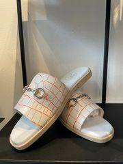 バジョルゴ　BajoLugo 　サンダル　ホワイトラインオレンジビットシルバー 25.5cm26.5cm27.5cm（BG-312）SAMPLE商品
