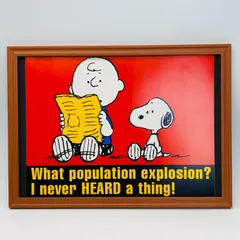 ビンテージ　カレンダー　BOOK ポスター　ピーナッツ『 チャーリーとスヌーピー 』 1990's　額付　※当時物　オリジナル アメリカ 輸入雑貨　ヴィンテージ　雑誌　アドバタイジング 　アートフレーム　レトロ　 　( AZ2031 )