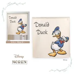 【MINIBOX 暖簾制作工房 正規販売店舗】【匿名配送ネコポス全国送料無料】のれん Disney「スケッチスタイル ドナルド」85×90cm【日本製】ディズニー タペストリー 目隠し 間仕切り 家紋 暖簾