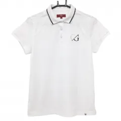 ★SALE価格★【超美品】キャロウェイ レッドレーベル 半袖ポロシャツ 白 襟ライン ラインストーンロゴ レディース L ゴルフウェア Callaway