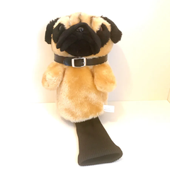 パグ　ドライバーカバー　ドライバーヘッドカバー　犬