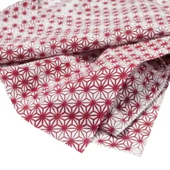 手ぬぐい 麻の葉(エンジ)柄 1枚 日本製 小紋柄 手拭い てぬぐい 日本手拭い 日本手ぬぐい 和手ぬぐい 和手拭い 和雑貨 和柄 ハンカチ 綿100% 洗顔