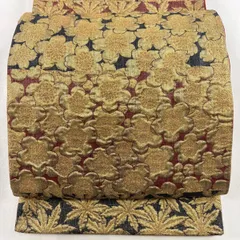 あけぼのの繭　じゅらく　聚楽　袋帯 平和屋着物○京の名門 じゅらく謹製 六通柄袋帯 あけぼの繭 草花