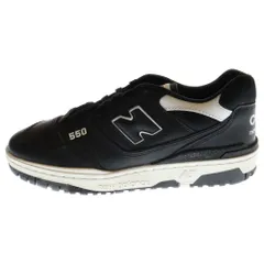 New Balance (ニューバランス) BB550CDH××COMME des GARCONS HOMME コムデギャルソンオム レザーローカットスニーカー ブラック US8/26cm